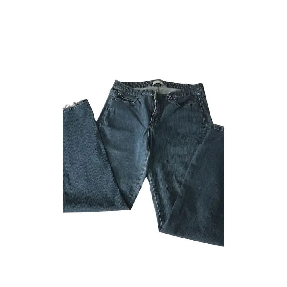 Lee Women's Straight Jeans Mid Rise Medium Wash Blue Size M
#038